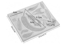 Molde silicona plumas y alas 